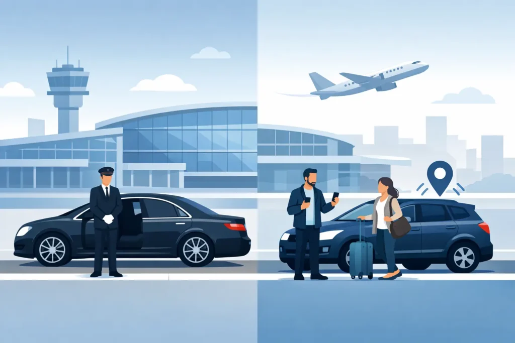 Chauffeur vs Rideshare Airport Trips