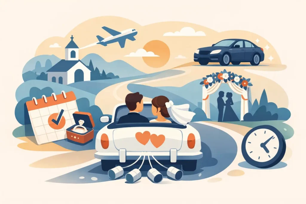 When to Book Wedding Getaway Car Service