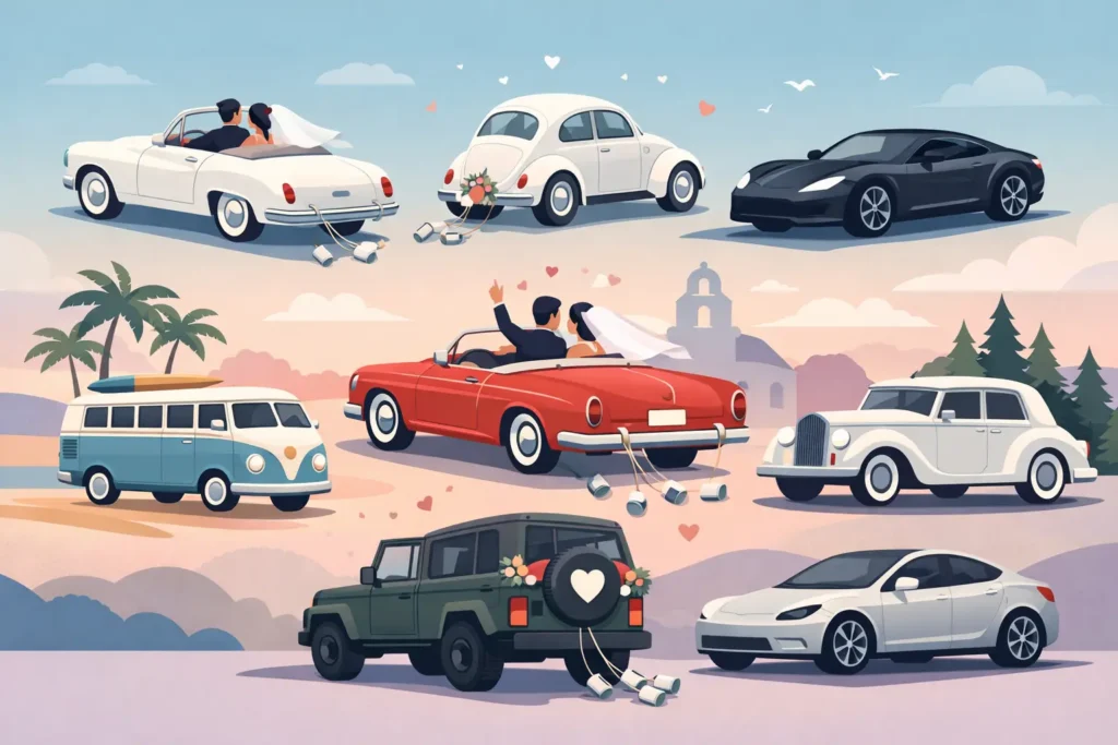 10 Best Wedding Getaway Cars for Every Style